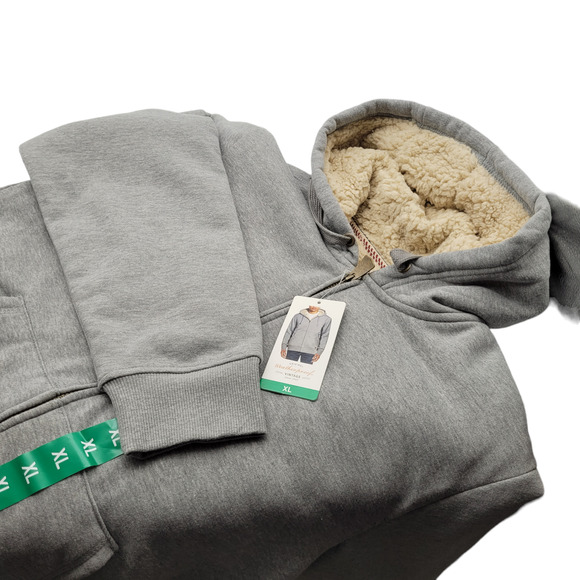Weatherproof Other - Original Weatherproof Vintage Men's Fleece Lined Gray Hoodie Size XL NWT